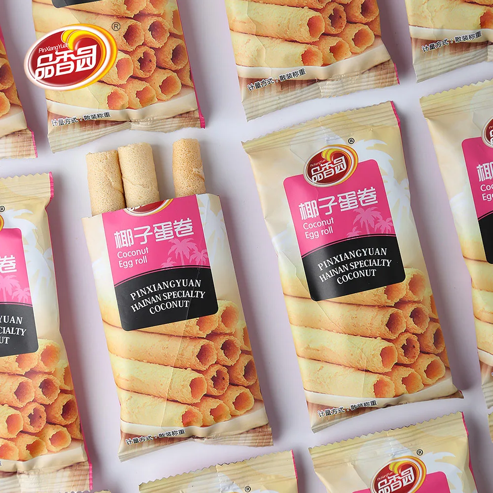 Coconut Snack Crispy egg roll biscuit