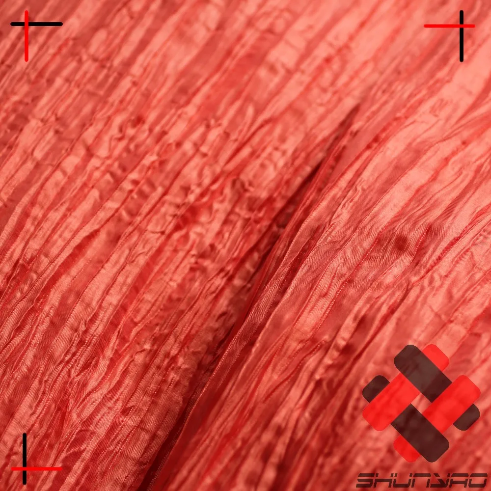 crushed pleated crinkle polyester fabric for Japanese kimono waist band