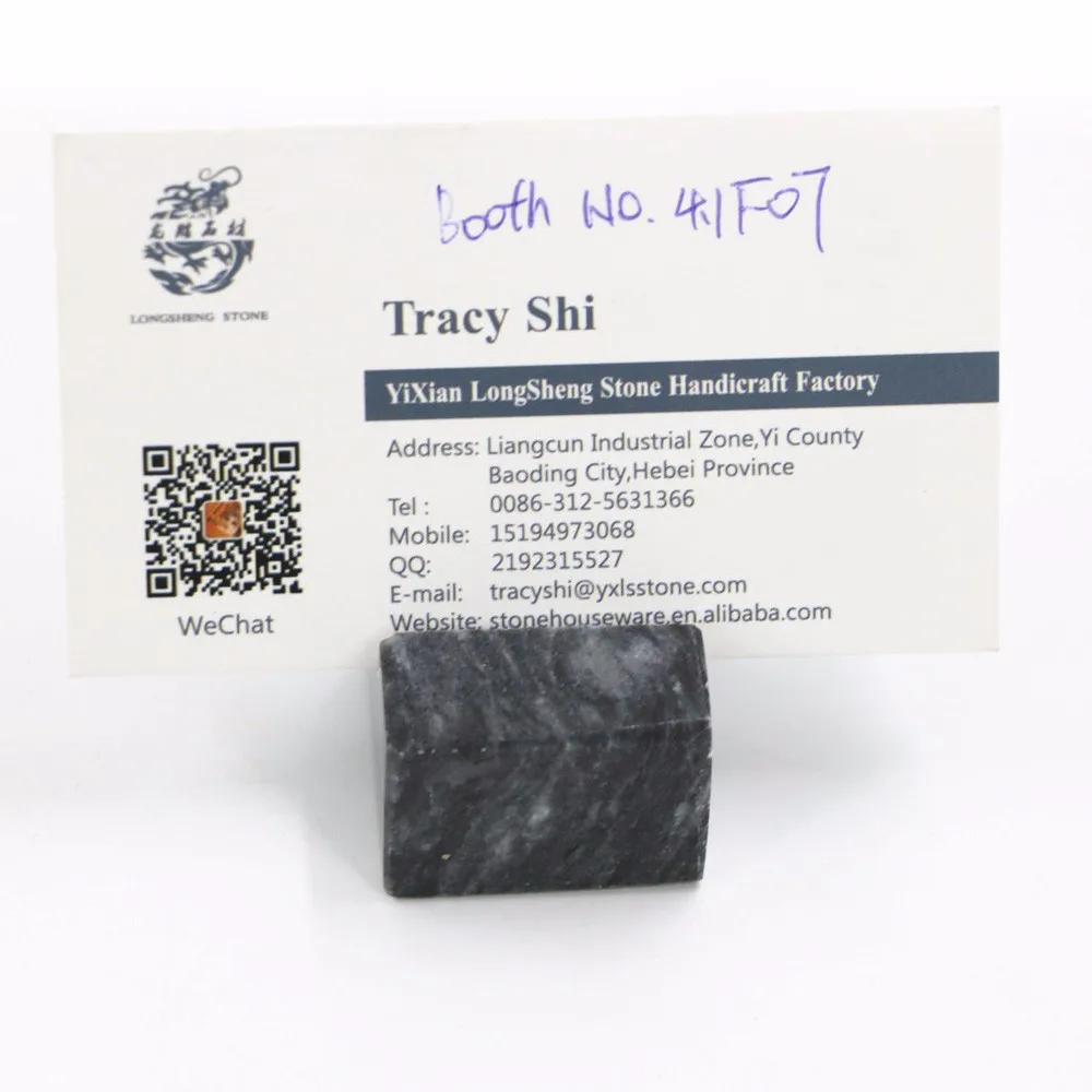 Hot selling New Design Natural Marble Business Card Clip / business name card holder