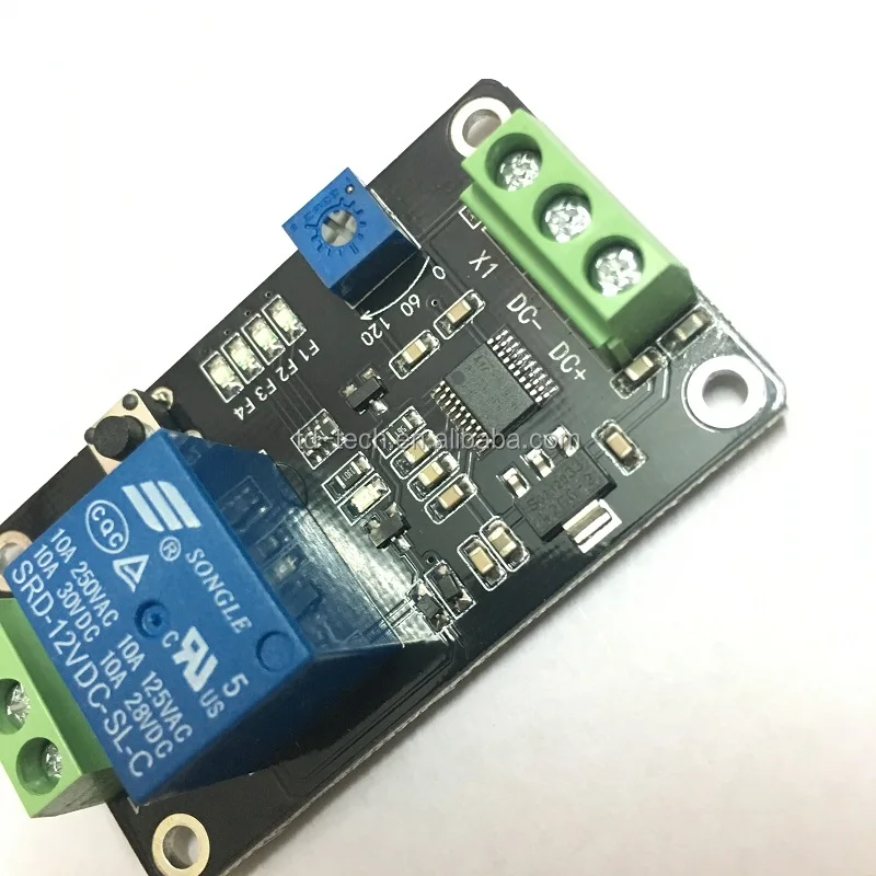 Taidacent 0.1-120S 5V 12V 24V 555 Timer Delay Self-locking Trigger Relay Module