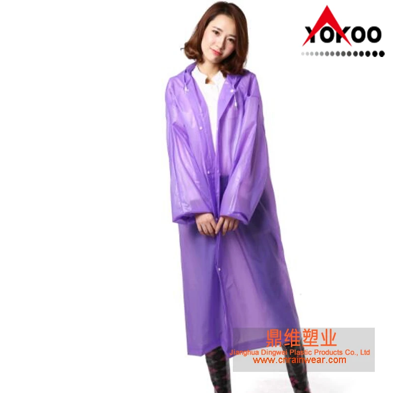 140g reusable Long EVA raincoats for adults