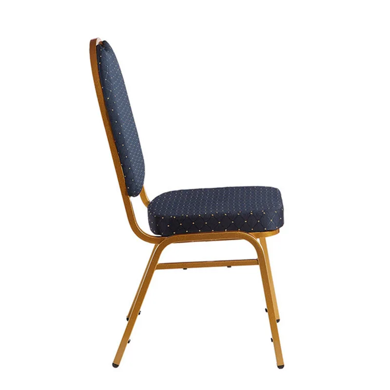 Cheap Price Iron Brown PU Leather Chair Banquet