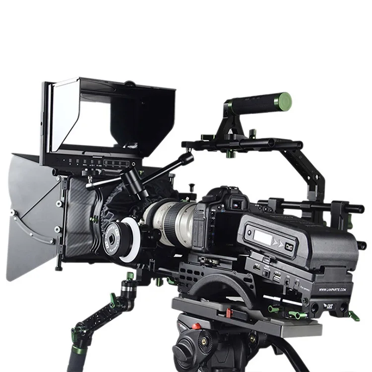 Lanparte professional camera shoulder rig V2B with AB stop follow focus for Canon EOS 5DII 5DIII 6DII
