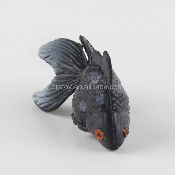 Beautiful 3D custom plastic goldfish figurine toys