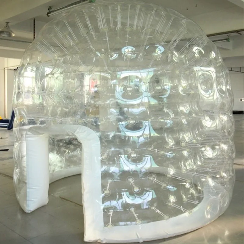 Дешевая палатка для кемпинга на открытом воздухе, прозрачная надувная купольная палатка