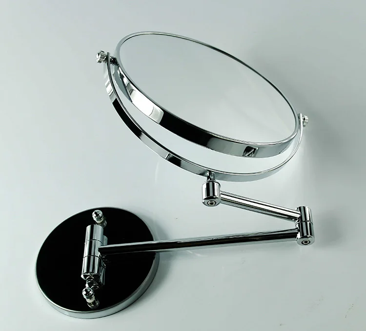 Extendable Arm Two Way Nail Free Swivel Bathroom Magnifying Mirror For Shower