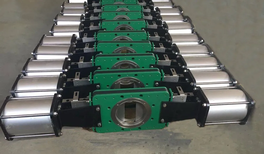 DN300 CF8 Pneumatic Knife Gate Valve Used for Water Treatment