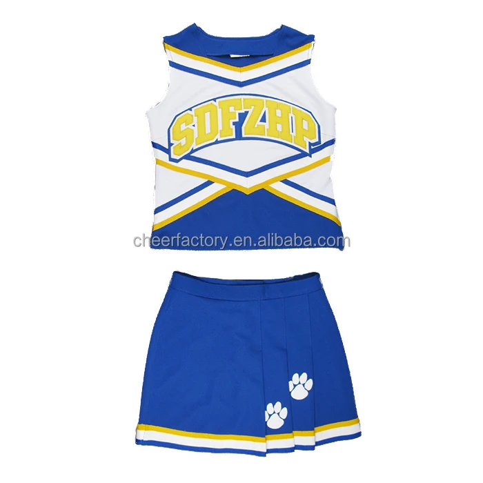Popular custom cheerleading apparel made in China cheerleader uniforms