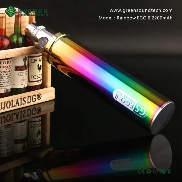 
2021 Unique Electronic Hookah pen Ego Pen Rainbow 2200mah Electronic Cigarette Vape Pen 