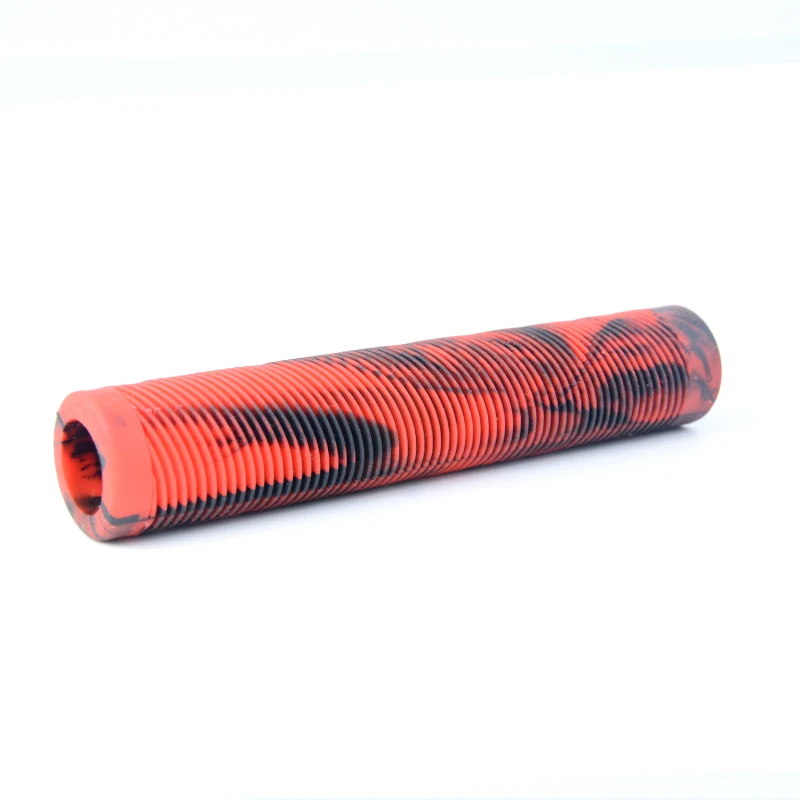 Custom Anti Slipping TPR Handle Bar Grips with 160MM Soft Flangeless Grips for Pro Stunt Scooter Bars and BMX Bikes Bars