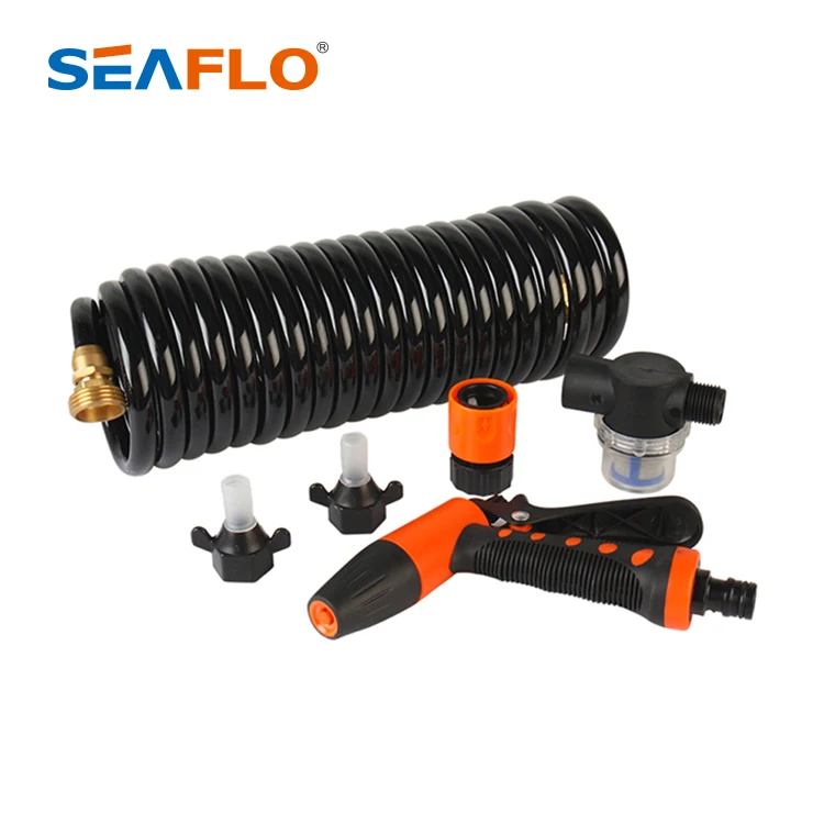 Seaflo 33 series 6M Hosecoil  Washdown system    Trigger 12V DC  high pressure water pump for Car washing equipment