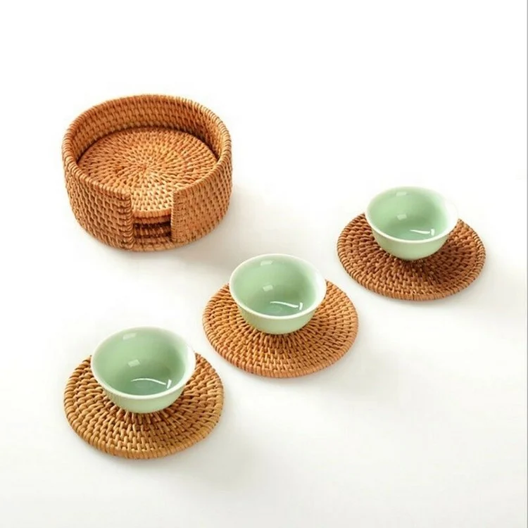 China Factory Suppliers Table Accessories New Products Round Rattan Placemats