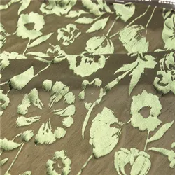 new  burnout velvet fabric polyester price per meter women night dress