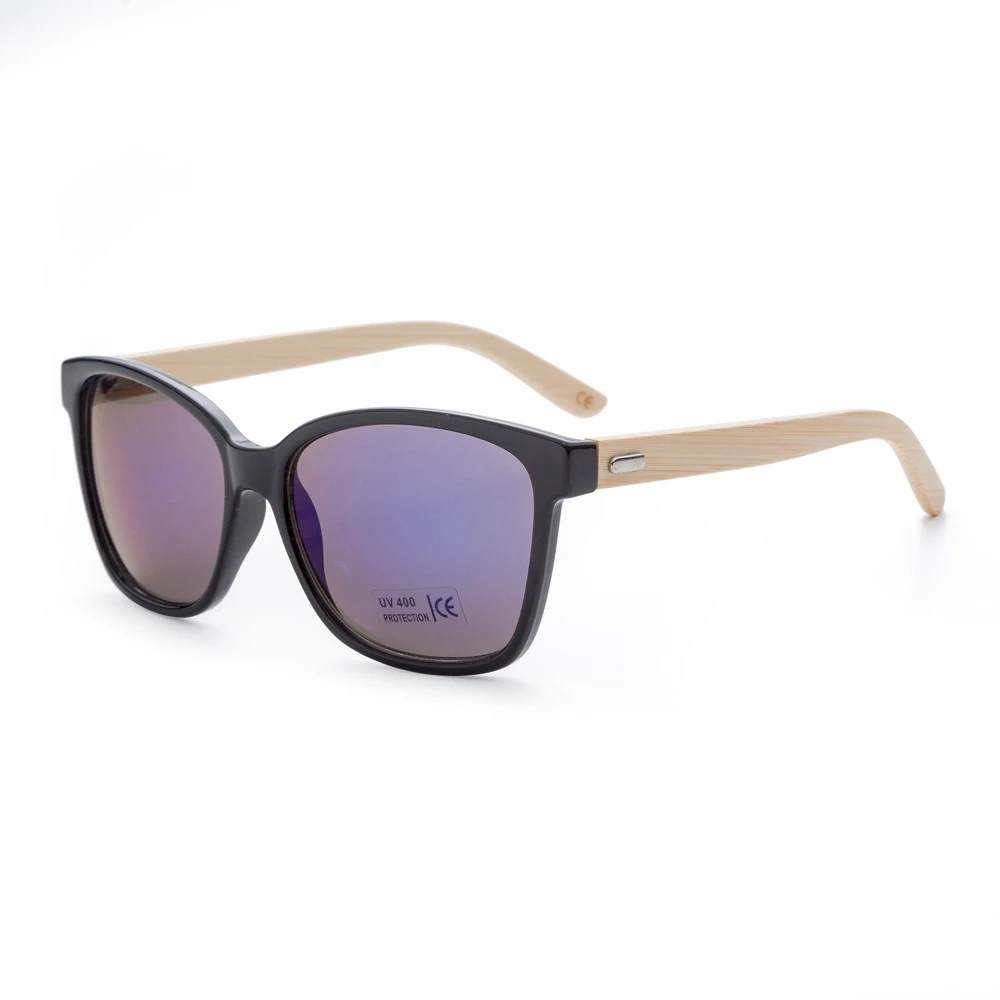 Big discount Cat 3 UV400 Wooden Sunglasses with pc frame Wholesale in china