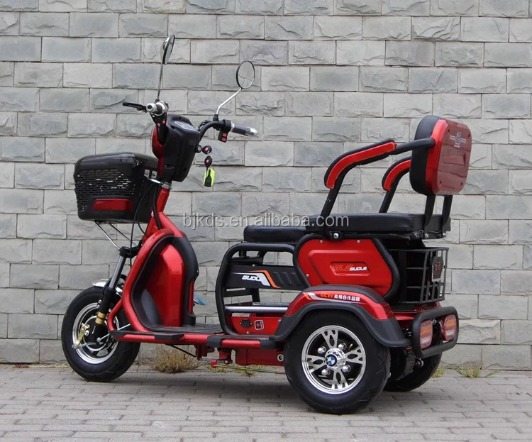 48V500W New Style 3 Wheel Electric Mobility Scooter trike, Electric Disabled Tricycle