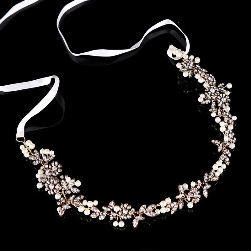 Wholesale Bridal Hair Accessories Hot Sale Crystal Bride Wedding Headdress Headband Hair Vine Hair Jewelry