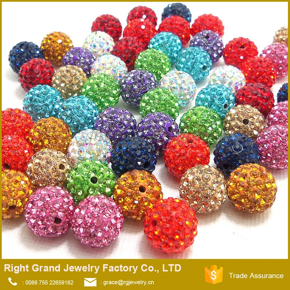
Good Price Customized Fashion Crystal Clay Paved Loose DIY Beads Jewelry 
