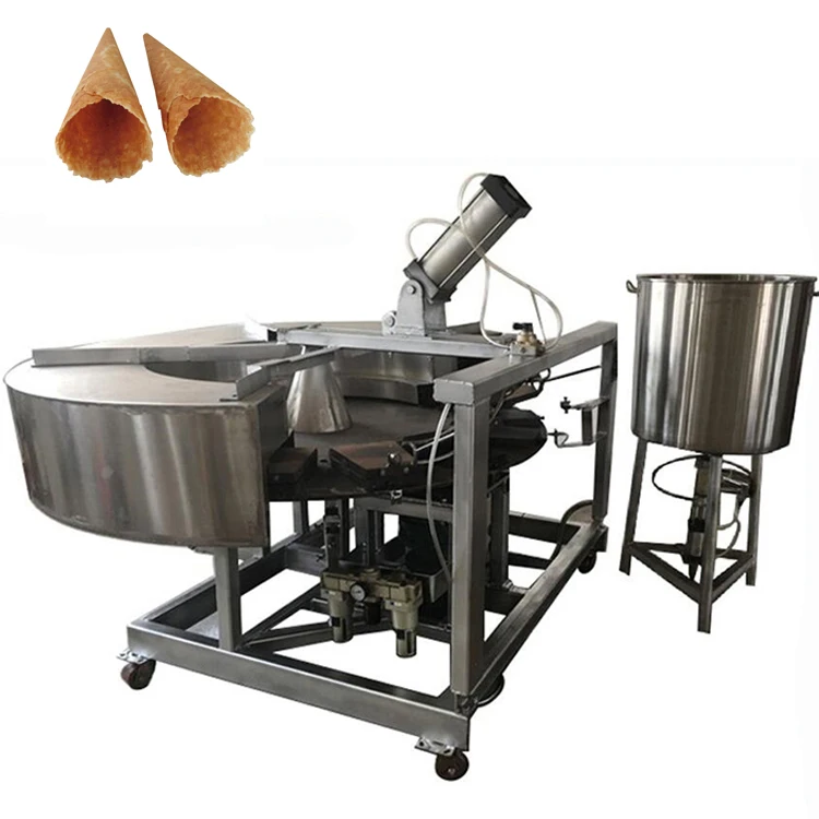 Each Baking 24 Cones Horn Commercial Semi Automatic Ice Cream Cone Machine Ice Cream Cone Making Machine For Sale