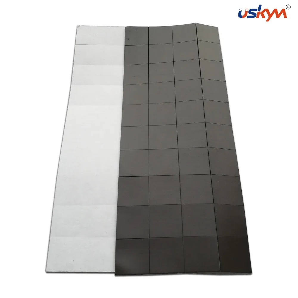 
Customized Die Cut Flexible Rubber Magnet Sheet With Adhesive 