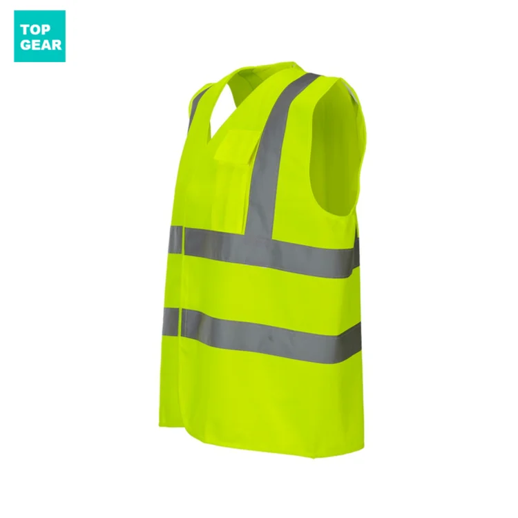 Topgear customized hi vis workwear vest safety jacket reflective vest