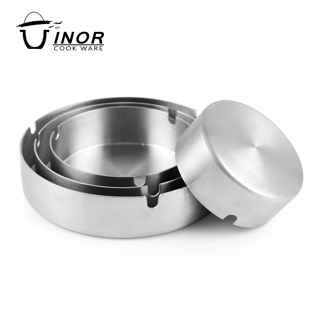 china factory portable stainless steel ashtray metal for wholesale