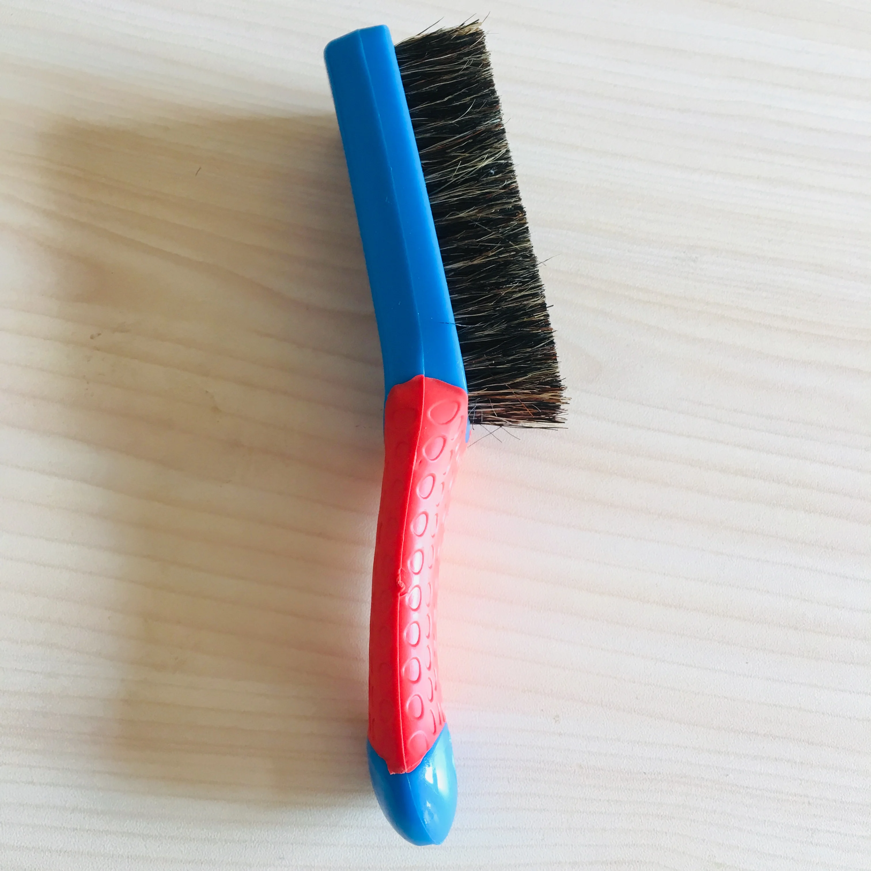 fast shipping best climbing brushes walnut wood dry clean brush with rubber handle