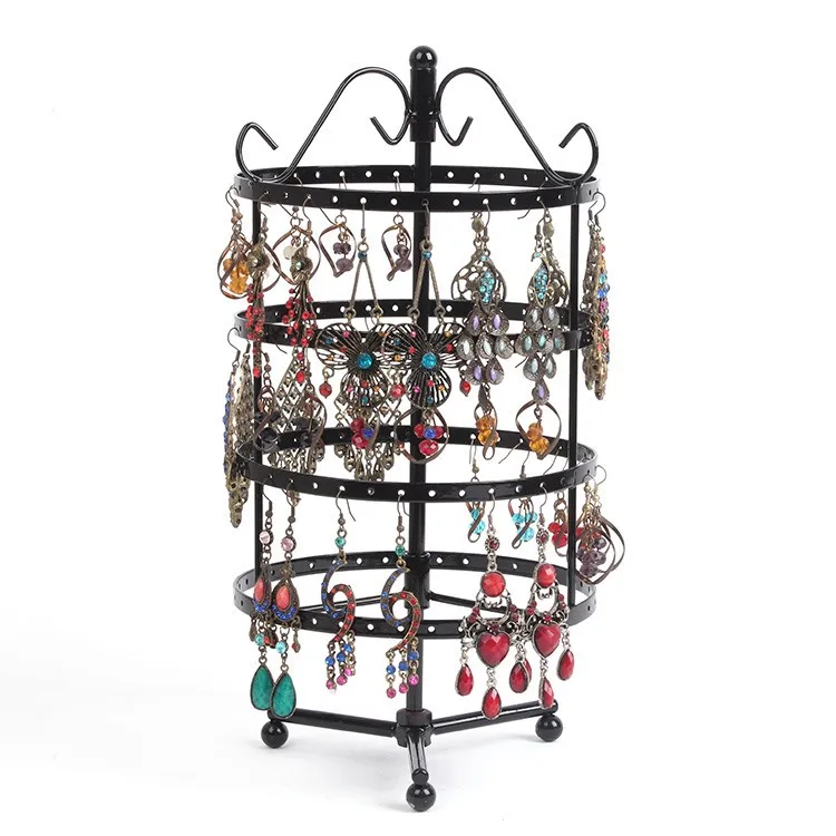 MOQ 100 pcs Rotating Countertop Jewelry Display Rack Earring Pendants Display Stand