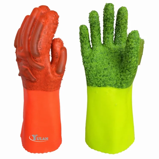 Yulan DPV211 Anti impact TPR gloves with Palm rough granule PVC with more abrasion