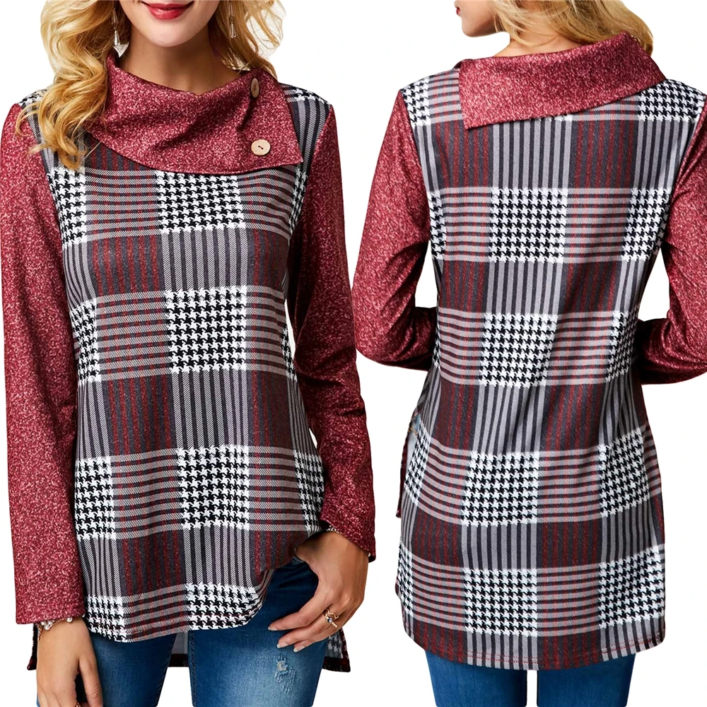 
Ready to ship OEM ODM MC2306 Women Casual Swing Long Sleeve Casual T-shirts Striped Tunic Dress 