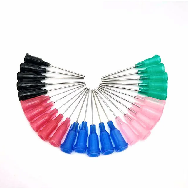 Гибкий промышленный дозирования иглы ПП Гибкая 14G-25 г клей PP семена иглы/шприц иглы/шнековый пластиковый