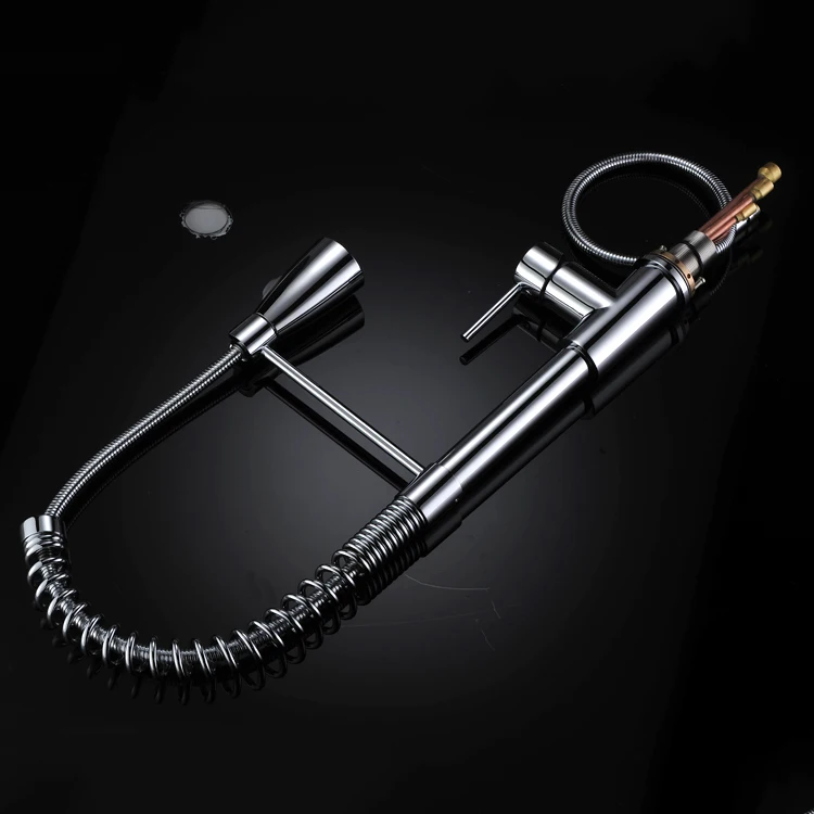 pull out sprayer spring antique kitchen faucet