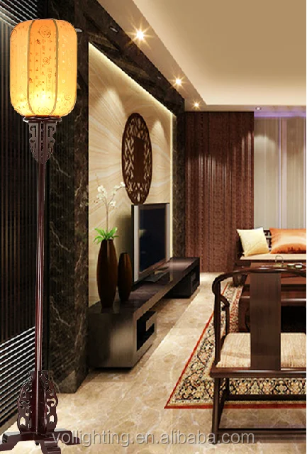 
Classical Chinese style living room bedroom study floor wood lighting chandelier floor lamp 