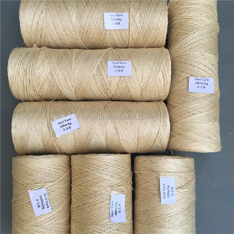 Sisal Spun Yarn Sisal Yarn of 400m/kg - 1000m/kg for Fiber Core Making & Gift Packing