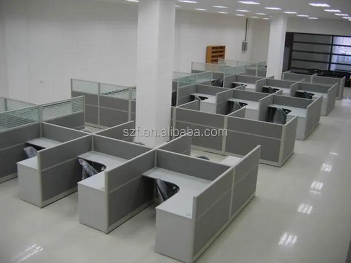 Modern Wooden Chinese manufacturer H shape office workstation design layout system (SZ-WSA101)