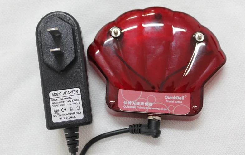 Фаст-фуд ресторан гребешок форма беспроводной coaster пейджер система с 10 пейджеры