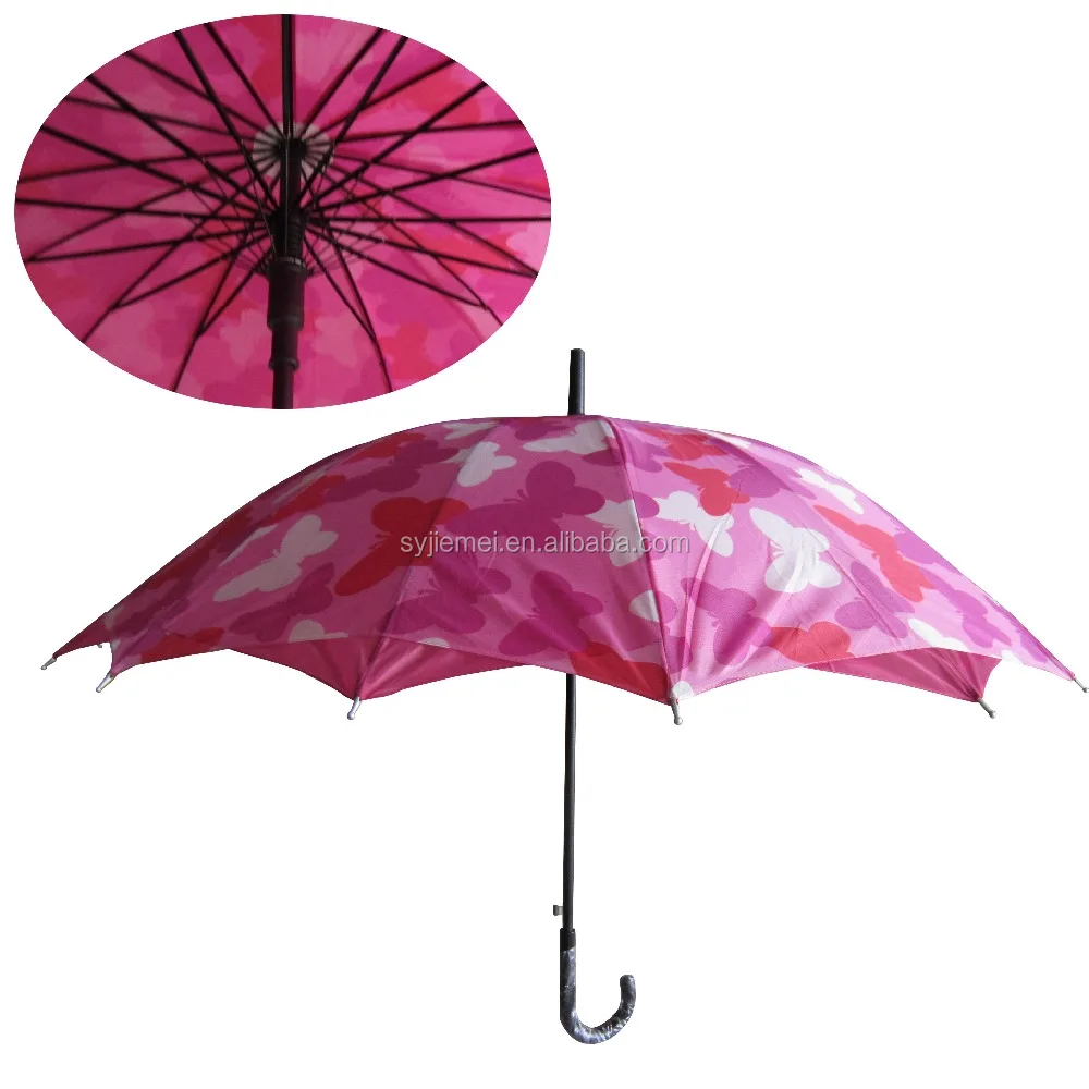Double layer 170T polyester 16K straight umbrellas