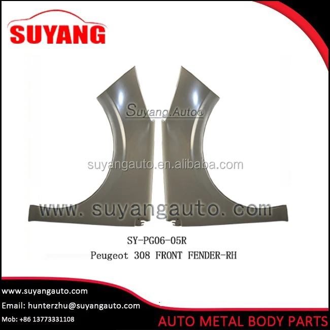 Стальное автомобильное переднее крыло Пежо 308 авто кузовные детали