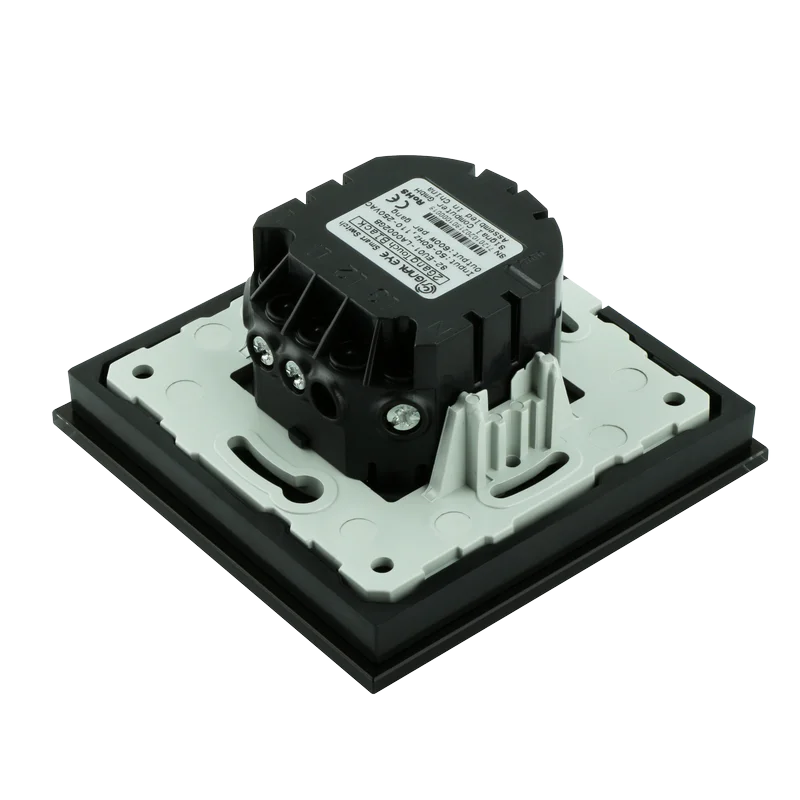 Smart Touch Light Switch with Tempered Glass panel 2 Gang Smart Switch