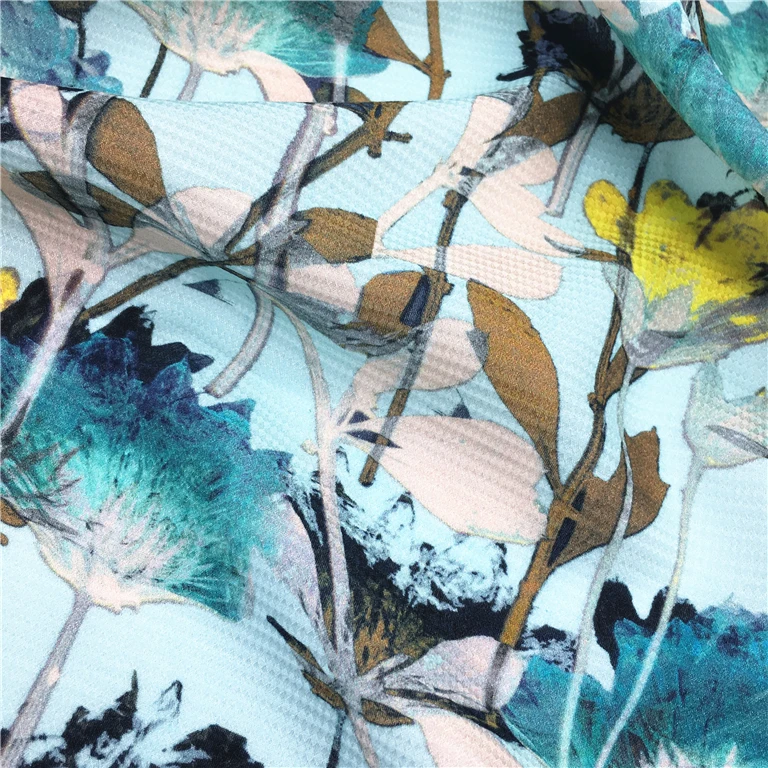 
Custom high quality digital printed silk fabric wholesalers hong kong 