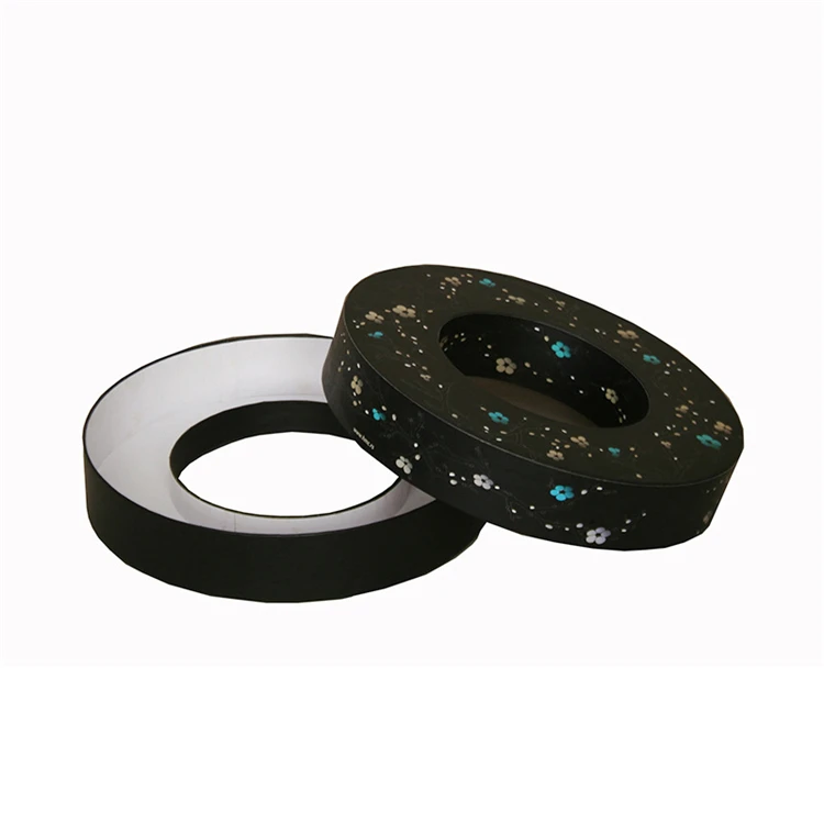 Customized Round Macaron Box Factory Wholesale Luxury Food Candy Packaging Handmade Rigid Boxes Paper Cardboard Box Paperboard