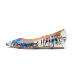 New Arrivals Loafers  Invisible Heels 3D Printing Flat Shoes Women Height Increasing Shoes