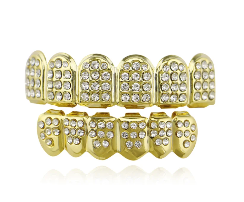 Gold Plating free grillz teeth Hot Hip jewelry Hop Teeth Grillz High Quality Tooth Cap