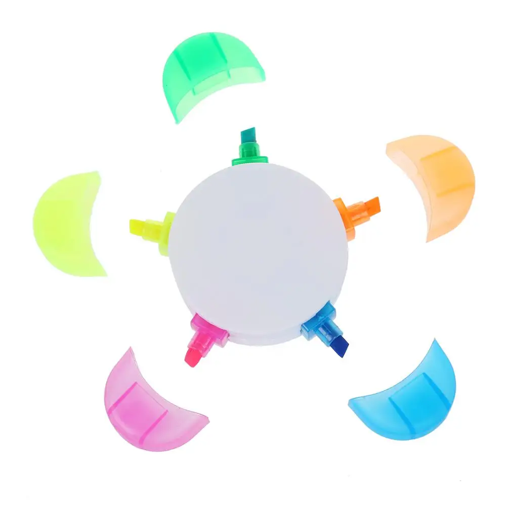 Printed Your Logo Triangle Plastic Highlighter Pen Novelty Item for Kids Gift Stationery