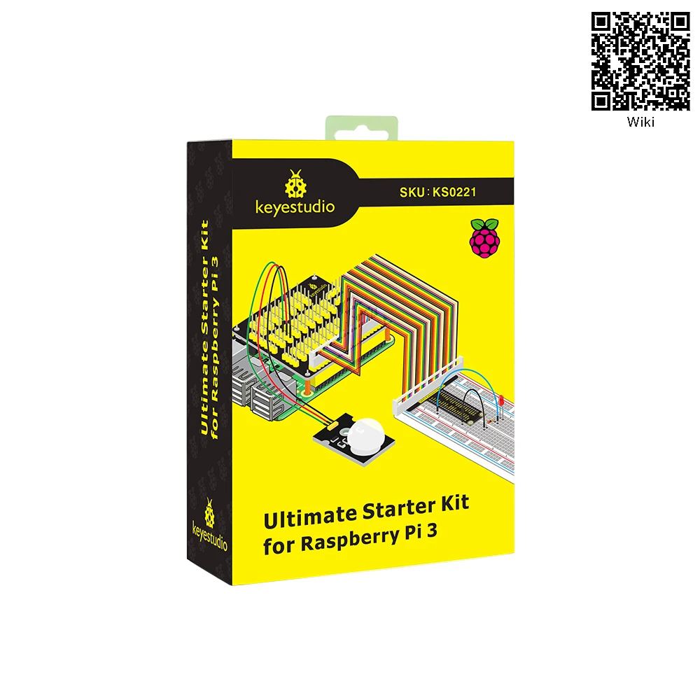 Keyestudio Новый Окончательный стартер обучения комплект для Raspberry Pi 3 4 Модель B/ B + w/Обучающий