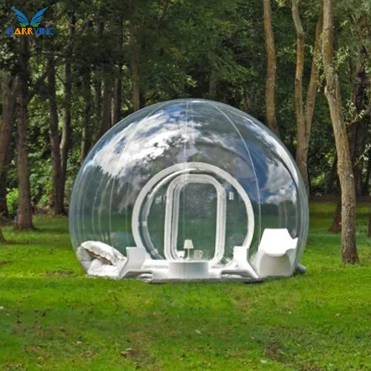 Manufacturer guangzhou inflatable transparent bubble tent clear inflatable bubble lodge tent
