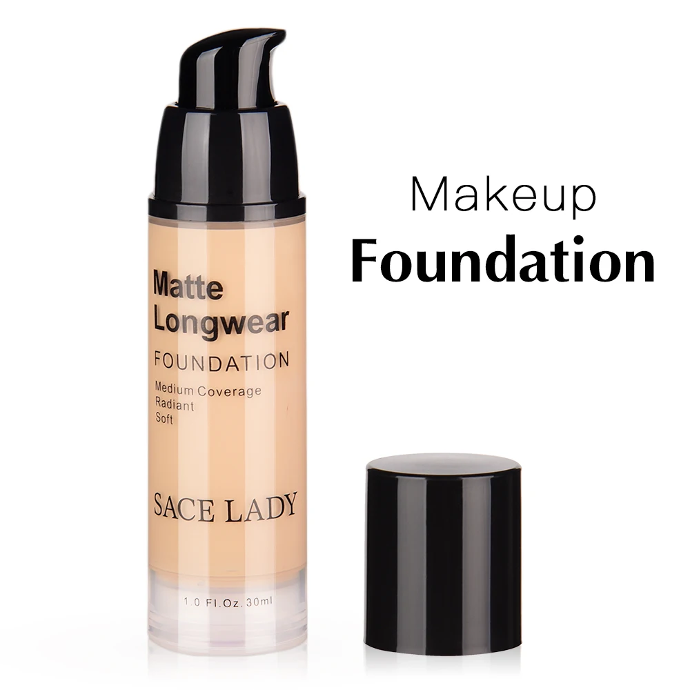 
SACE LADY Makeup Foundation Professional long lasting foundation Lightweight Liquid Foundation SL223 30ml 