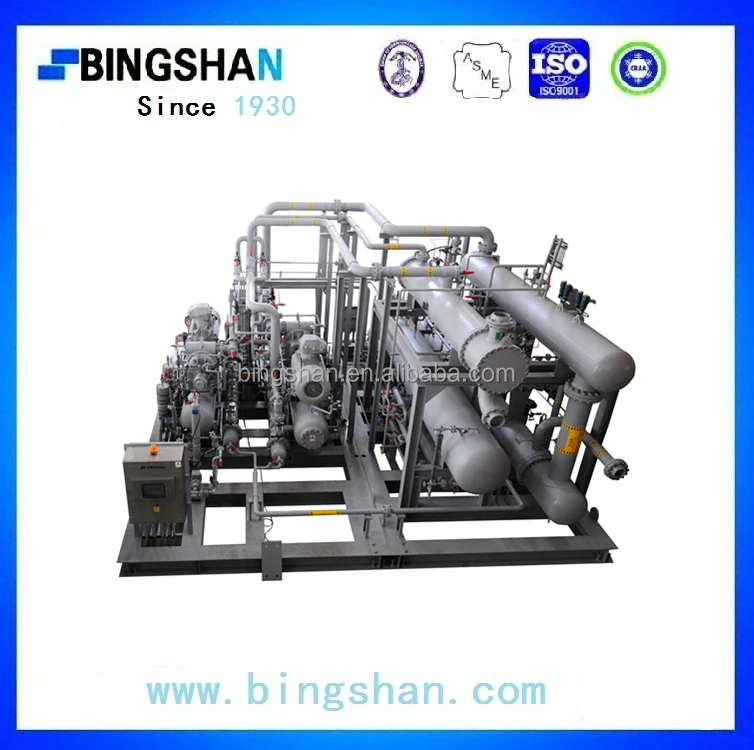 65kw Промышленного Открытого Типа Двухступенчатая винт аммиака компрессор