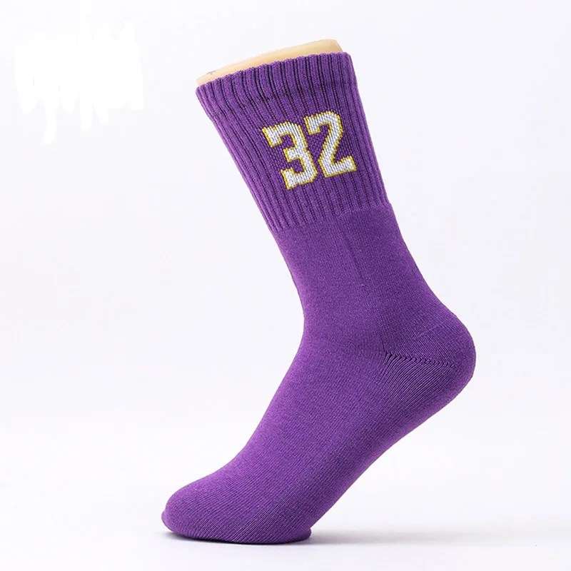 New Team Number Crew Socks Athletic Socks Yellow