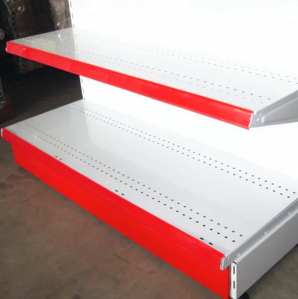 4 layers single-side gondola supermarket steel shelf for exhibition