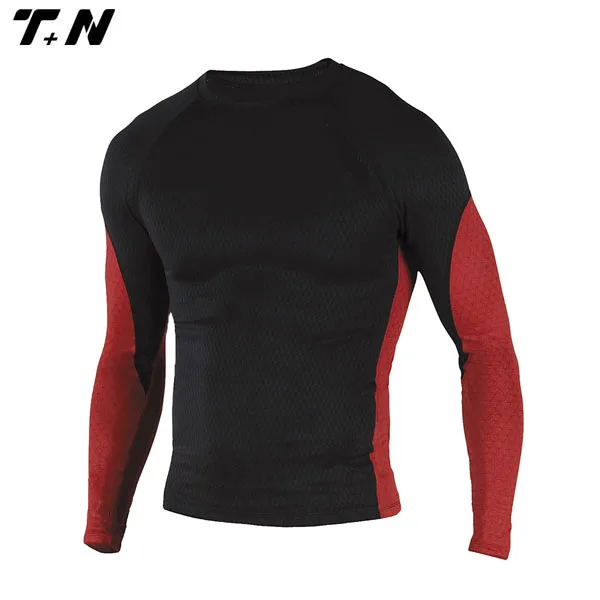 Polyester Spandex Custom  Compression Shirts Rash Guard